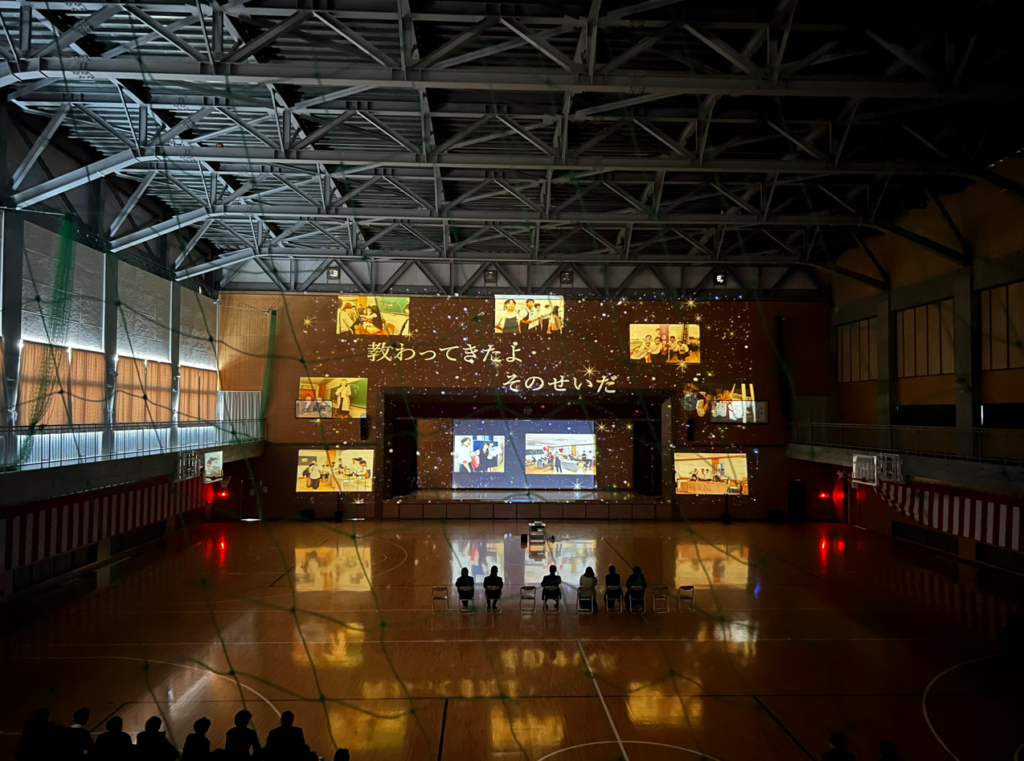 プロジェクションマッピング新潟商業高校3
